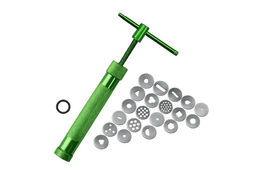 Clay Extruder Set - Paste Gun with 20 Discs - Iconic Cake Art