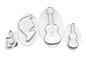 Musical Instruments Plunger Cutters (4 Pack) - Iconic Cake Art