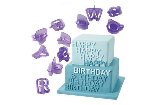 Alphabet Plunger Cutter Set (40 Pack) - Iconic Cake Art