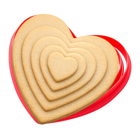 Heart Biscuit Cutter (6 Pack) - Iconic Cake Art