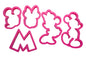 Mickey and Minnie Mouse Cookie Cutter (5 Pack) - Iconic Cake Art