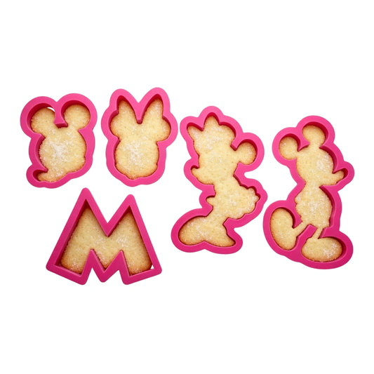 Mickey and Minnie Mouse Cookie Cutter (5 Pack) - Iconic Cake Art