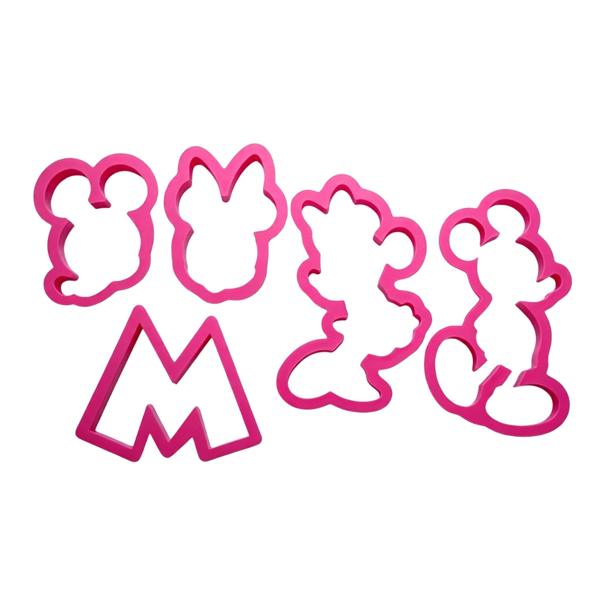 Mickey and Minnie Mouse Cookie Cutter (5 Pack) - Iconic Cake Art