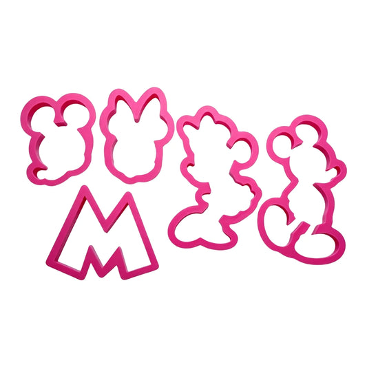 Mickey and Minnie Mouse Cookie Cutter (5 Pack) - Iconic Cake Art