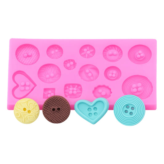 Buttons Silicone Mould