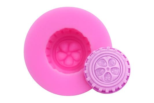 Tyre Wheel 4 Silicone Mould - Iconic Cake Art