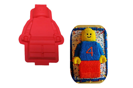Lego Man Minifigure Robot Mould - Iconic Cake Art