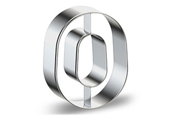 Number 0 Cookie Cutter 3 Inch High - Iconic Cake Art