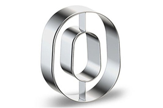 Number 0 Cookie Cutter 3 Inch High - Iconic Cake Art
