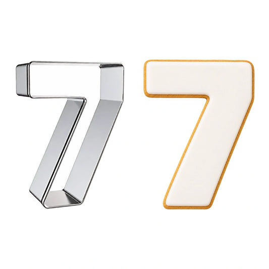 Number 7 Cookie Cutter 3 Inch High - Iconic Cake Art