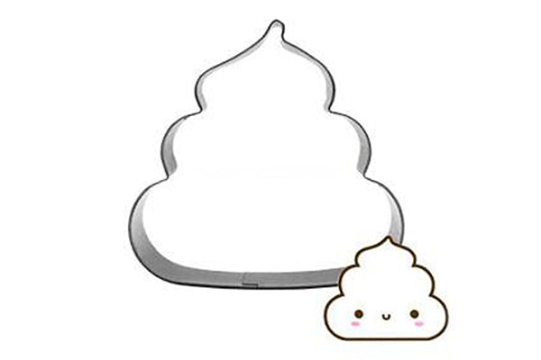 Poop Shape 75mm x 58mm - Iconic Cake Art