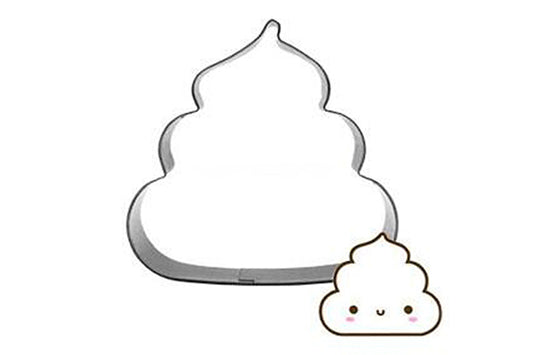 Poop Shape 75mm x 58mm - Iconic Cake Art
