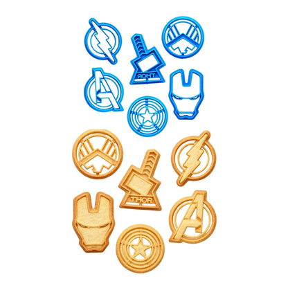 Avengers Marvel Superhero Cookie Cutter 6 Pcs Set - Iconic Cake Art