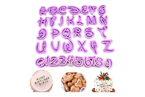 Disney Style Alphabet Cookie Cutter Set - Iconic Cake Art