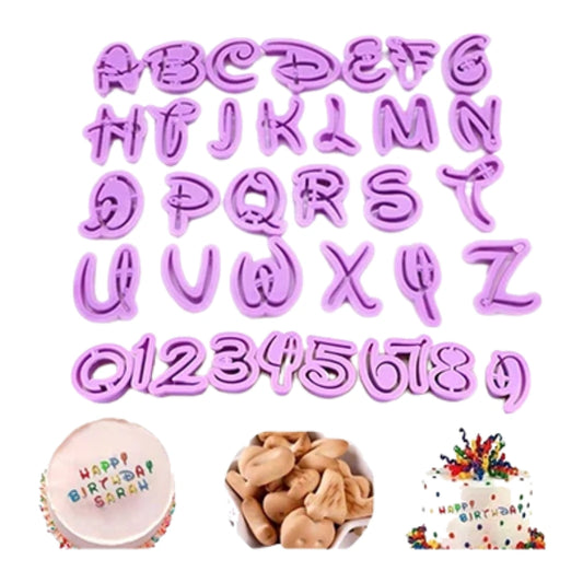 Disney Style Alphabet Cookie Cutter Set - Iconic Cake Art