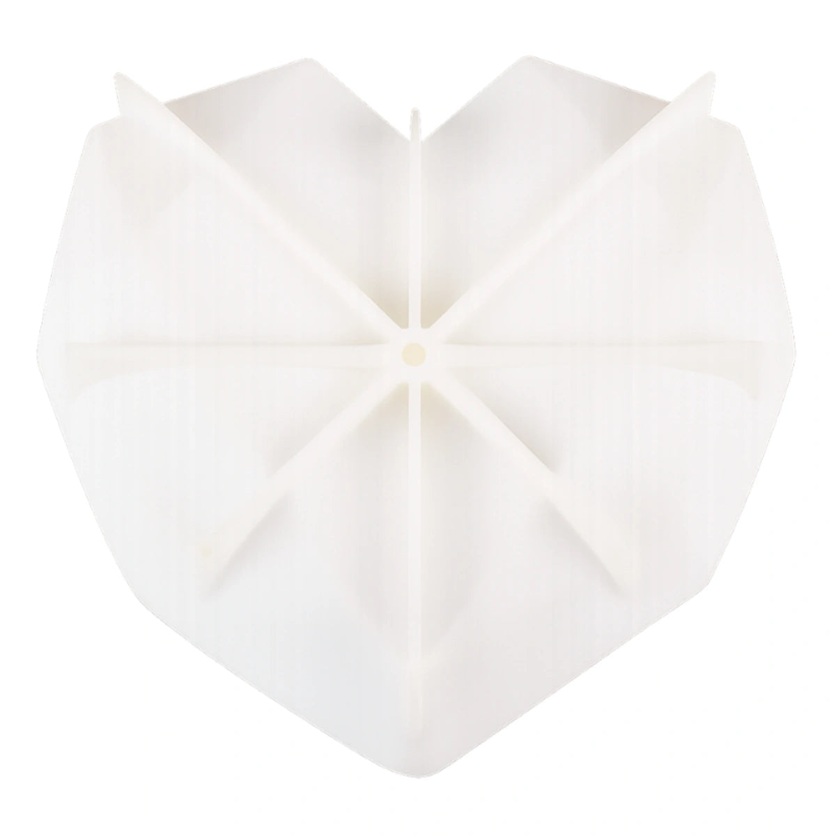Single Cavity 3D Geometric Diamond Heart Silicone Cake Mould - Iconic Cake Art