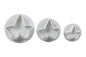Small Ivy Leaf Veined Plunger Cutter (3 Pack) - T Quality Tools