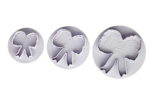 Bow Plunger Cutter Set 3 - Iconic Cake Art