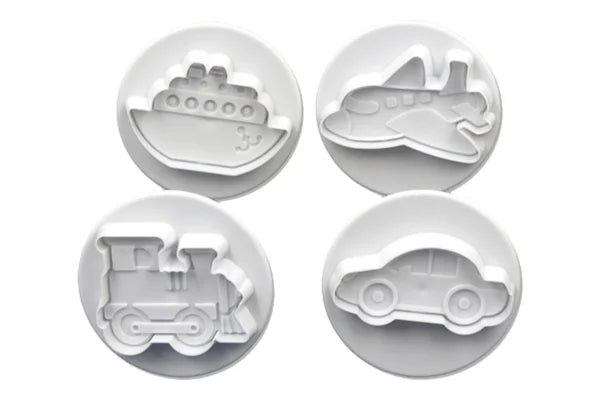 Transport Plunger Cutter Set (4 Pack) - Iconic Cake Art