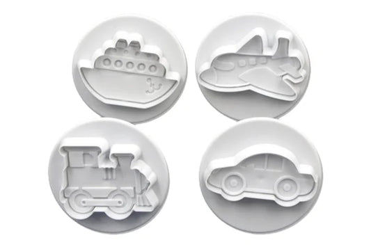 Transport Plunger Cutter Set (4 Pack) - Iconic Cake Art
