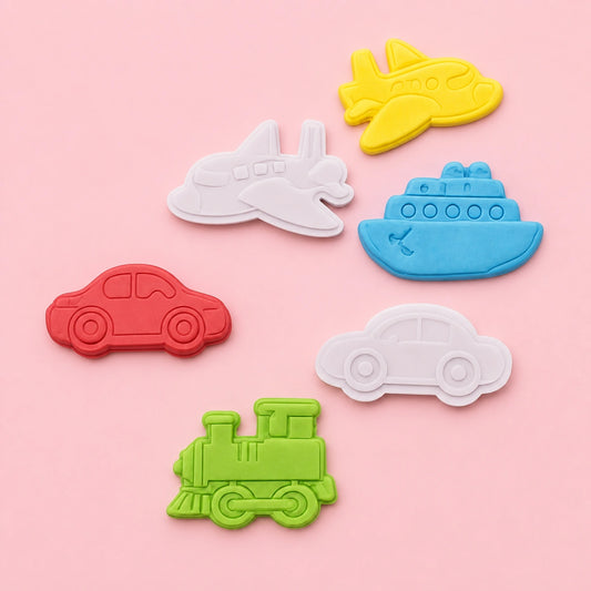 Transport Plunger Cutter Set (4 Pack) - Iconic Cake Art