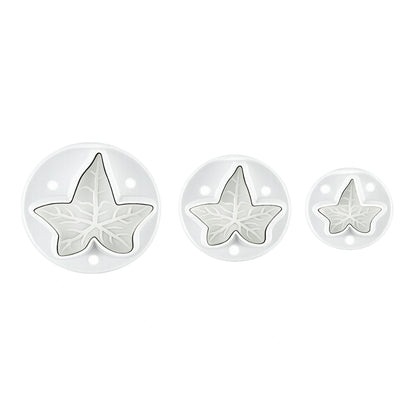 Large Ivy Leaf Veined Plunger Cutter (3 Pack) - T Quality Tools
