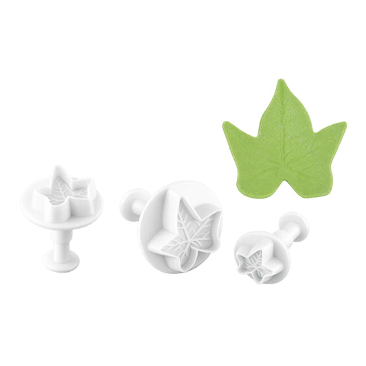 Small Ivy Leaf Veined Plunger Cutter (3 Pack) - T Quality Tools