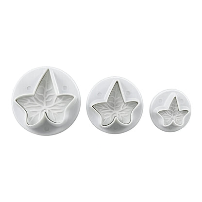 Small Ivy Leaf Veined Plunger Cutter (3 Pack) - T Quality Tools