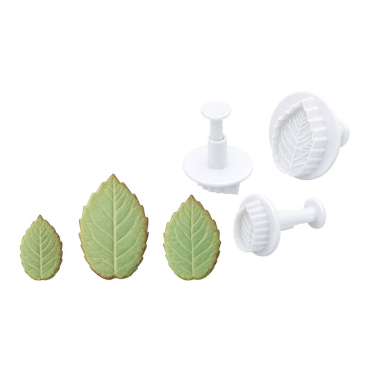 Large Rose Leaf Veined Plunger Cutters (3 Pack) - T Quality Tools