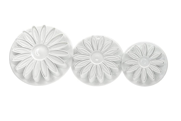 , 55mm and 70mm Sunflower, Gerbera and Daisy Veined Plunger Cutters 44mm - T Quality Tools