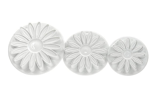 , 55mm and 70mm Sunflower, Gerbera and Daisy Veined Plunger Cutters 44mm - T Quality Tools