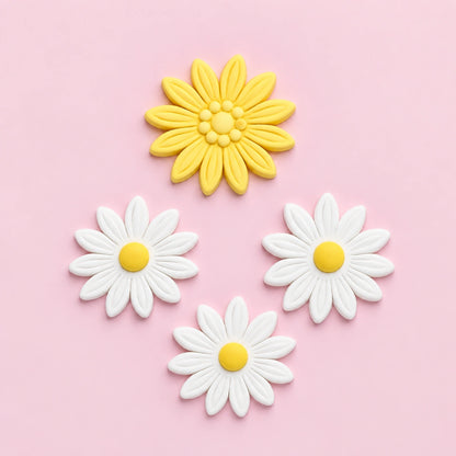 Small Sunflower, Gerbera and Daisy Veined Plunger Cutters - 22mm, 31mm, 37mm