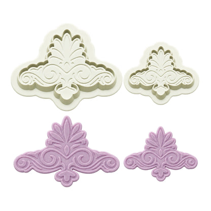 Fleur De Lis Corner Design Plunger Cutter Set 2 - T Quality Tools