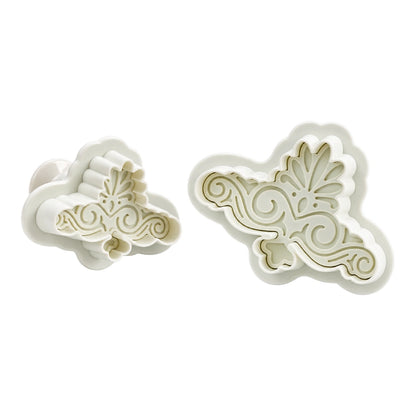 Fleur De Lis Corner Design Plunger Cutter Set 2 - T Quality Tools