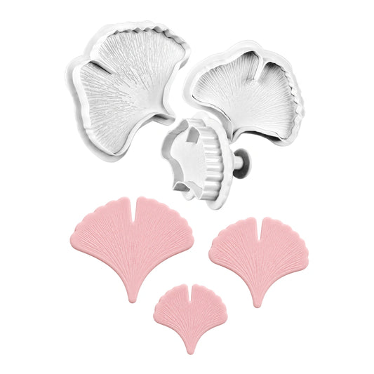 Large Geranium Flower Leaf Plunger Cutters (3 Pack) - T Quality Tools
