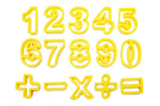 Yellow Numbers Cookie Cutter Set - T Quality Tools