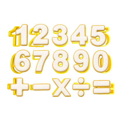 Yellow Numbers Cookie Cutter Set - T Quality Tools
