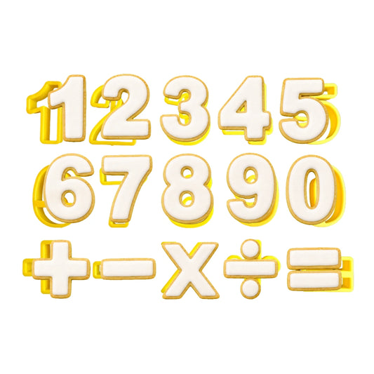 Yellow Numbers Cookie Cutter Set - T Quality Tools