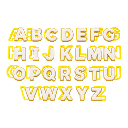 Yellow Alphabet Cookie Cutter Set - T Quality Tools