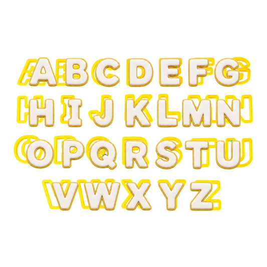 Yellow Alphabet Cookie Cutter Set - T Quality Tools