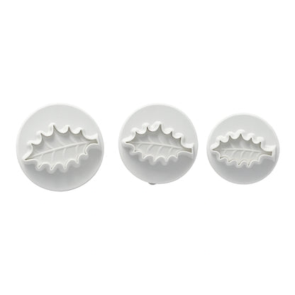 Holly Leaf Small Plunger Cutters (3 Pack) - T Quality Tools