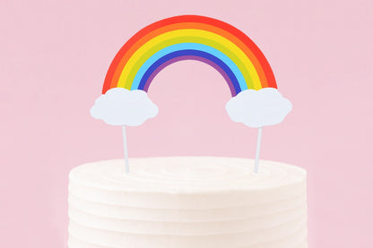 Rainbow Card Cake Topper - Iconic Cake Art