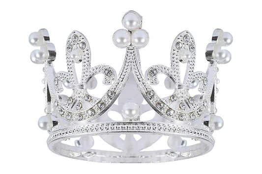 Fleur De Lis Tiara Crown - Diameter - Cake Topper 55mm - Iconic Cake Art