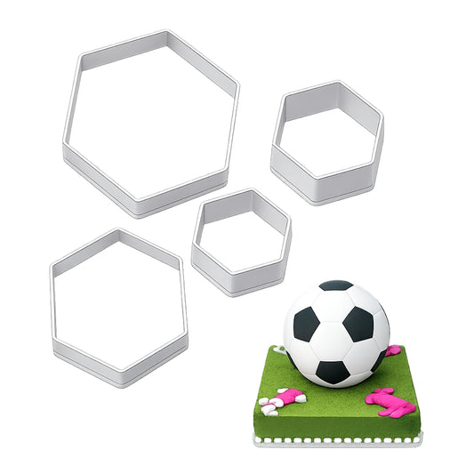 Soccer Ball Cutter Set - Pentagon and Hexagon - Iconic Cake Art