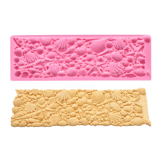 Sea Shell Border Mould - Silicone