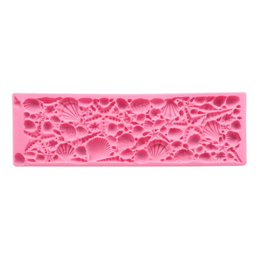 Sea Shell Border Mould - Silicone
