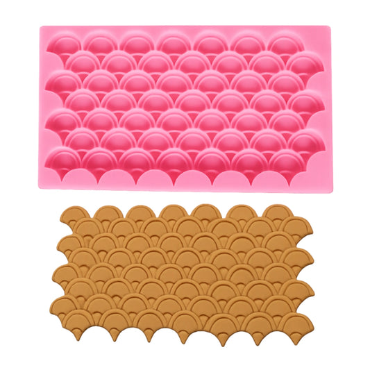Mermaid Scales Silicone Mould - 19.5cm X 10.5cm
