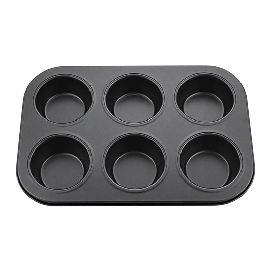 Non Stick 6 Hole Cupcake Pan - Muffin - Iconic Cake Art