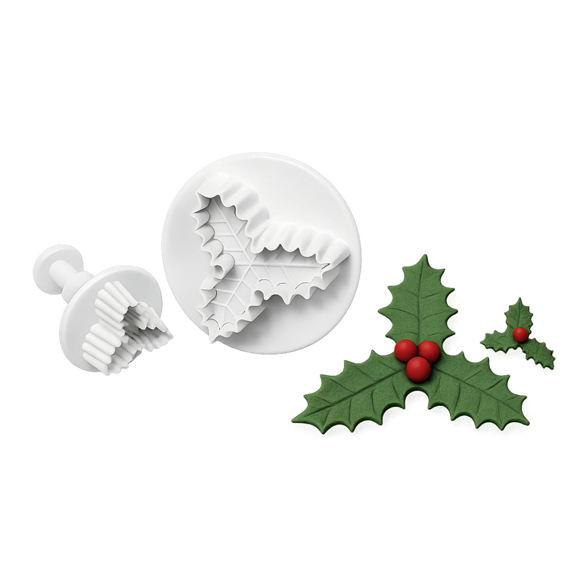 Leaf Holly Plunger Cutters (2 Pack) - T Quality Tools