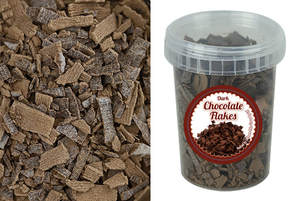 Chocolate Dark Flakes - Cake Toppings 80g